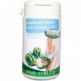 Artischocke-Chrom-Pektin-Chitosan 50 капсул
